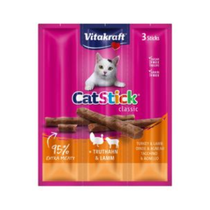 Vitakaraft Cat Sticks Mini Turkey & Lamb 18G 3Pc