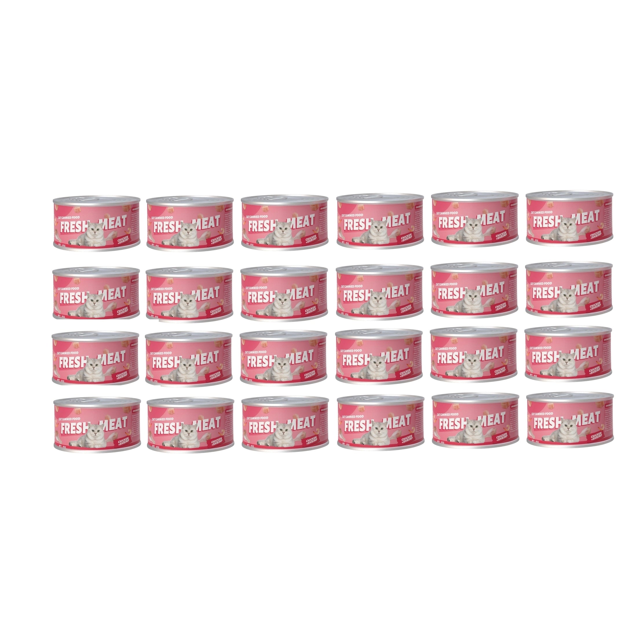 Petmetro Chunk Chicken&Shrimp,Cat Wet Food Canned 85G,Case Of 24