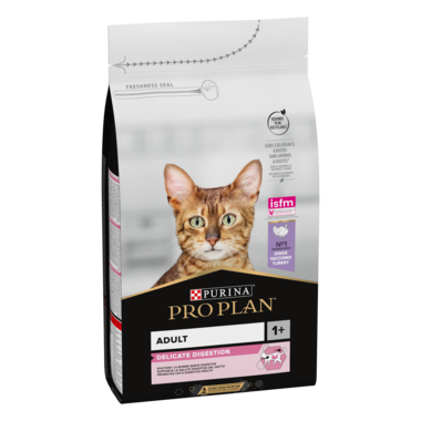 Pro Plan Adult Delicate Digestion, Dry Cat Food with Turkey, 1.5 kg