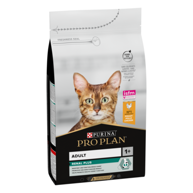 Pro Plan Adult Renal Plus Everyday Dry Cat Food with Chicken, 1.5 kg