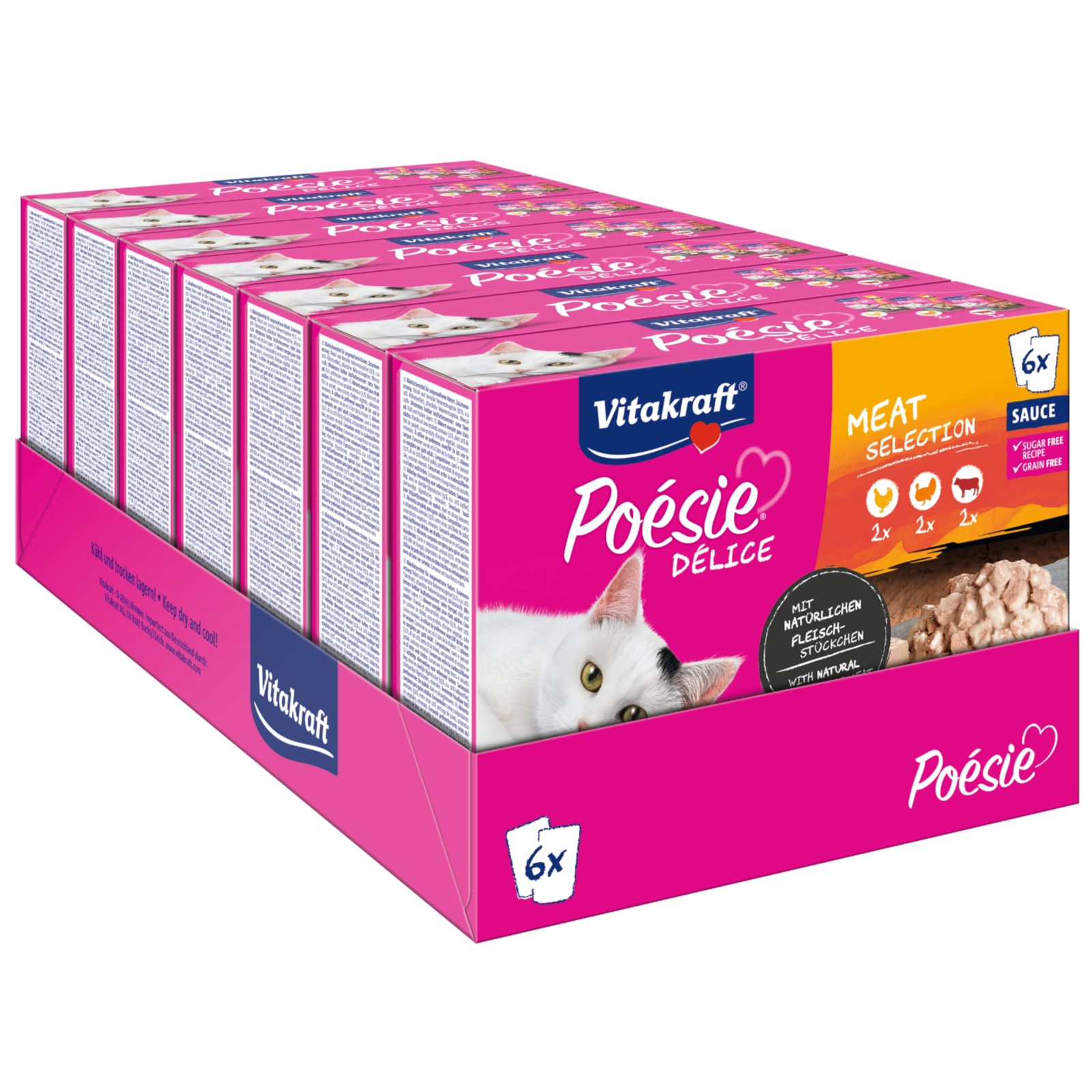 Vitakaraft Poesie Delisauce Multipack Meat 510G