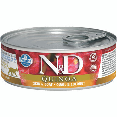 Farmina N&D Cat Quinoa Quail & Coconut 80gx24pcs