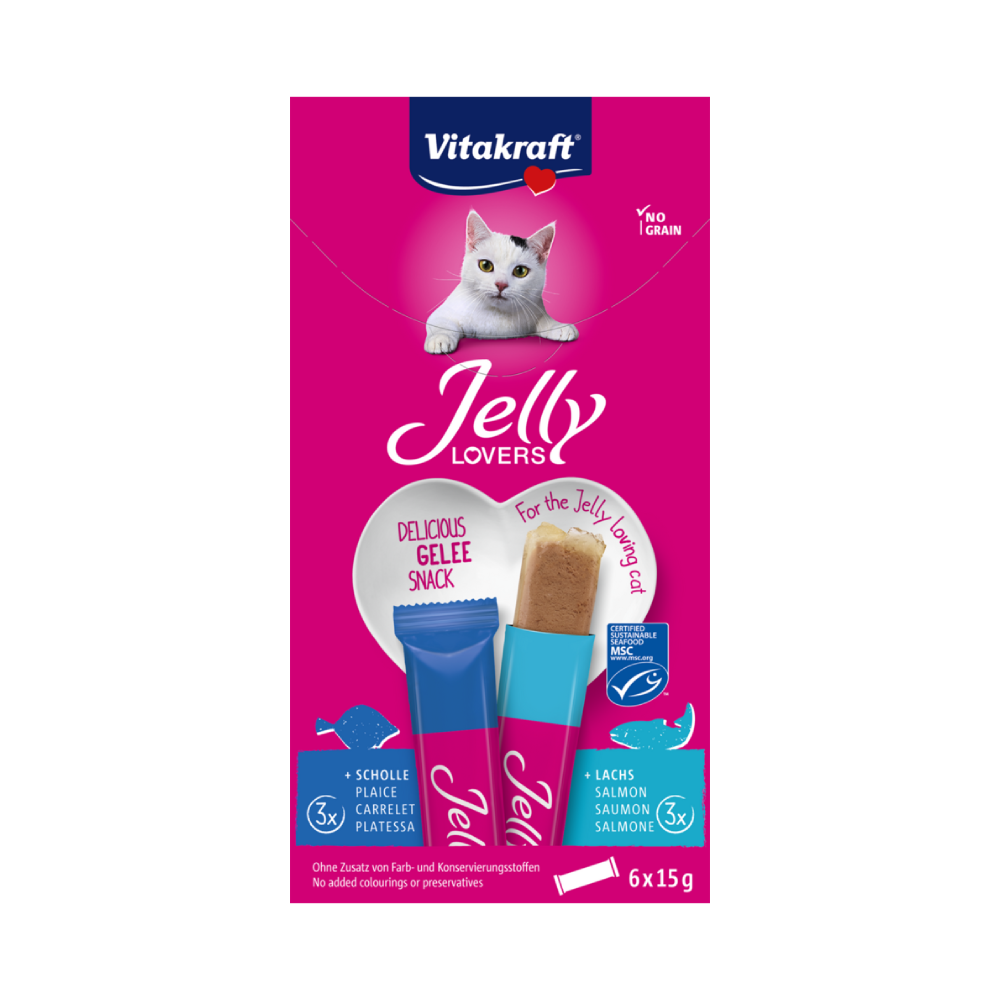 Vitakaraft Jelly Lovers Salmon & Plaice 15G 6Pc
