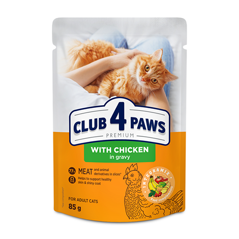 Club 4 Paws Mega Box Mixed Flavour Wet Food for Adult Cats – 85g (Pack of 48)