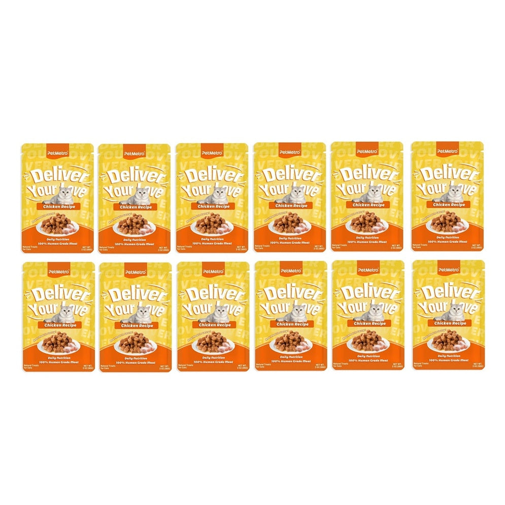 Petmetro Human Grade Pouch Chicken 85G,Pack Of 12