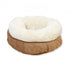 Lambswool Donut Cat Bed Tan