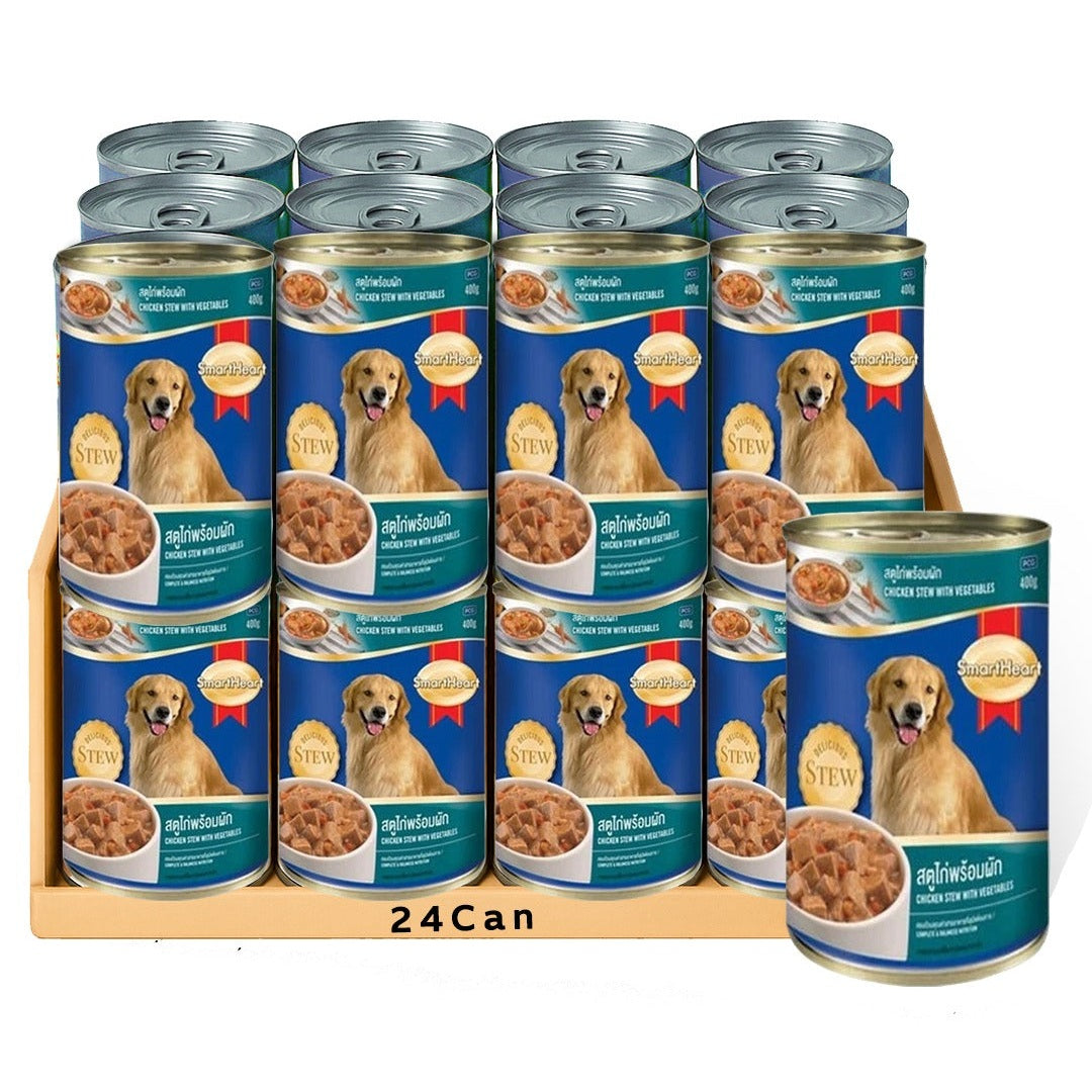 Smartheart Canned Dog Food - Chicken Stew With Vegetable 400G,Case Of 24