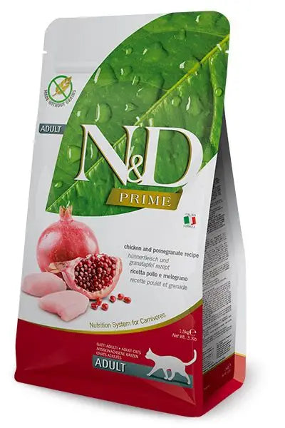 Farmina N&D Cat  Prime Chicken and Pomegranate recipe Adult 1.5kg