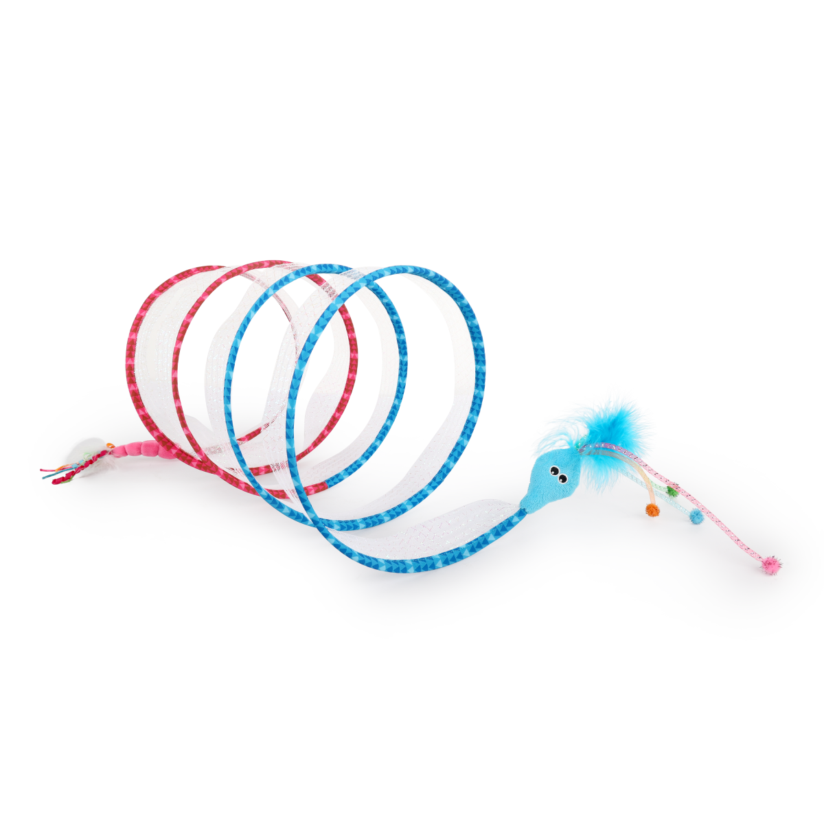 Modern Cat Spiral Cat Tunnel Blue/Pink