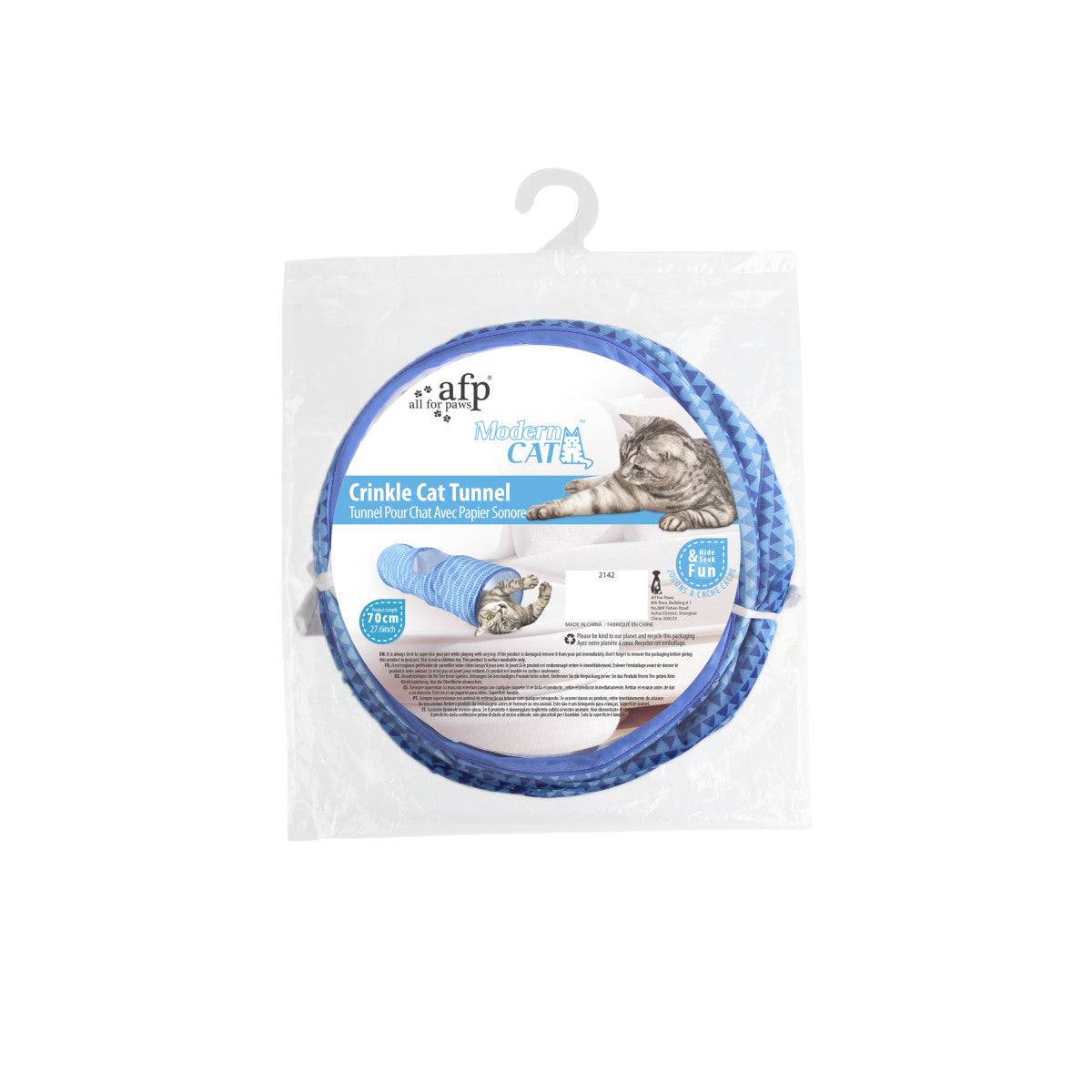 Modern Cat Tunnel Blue