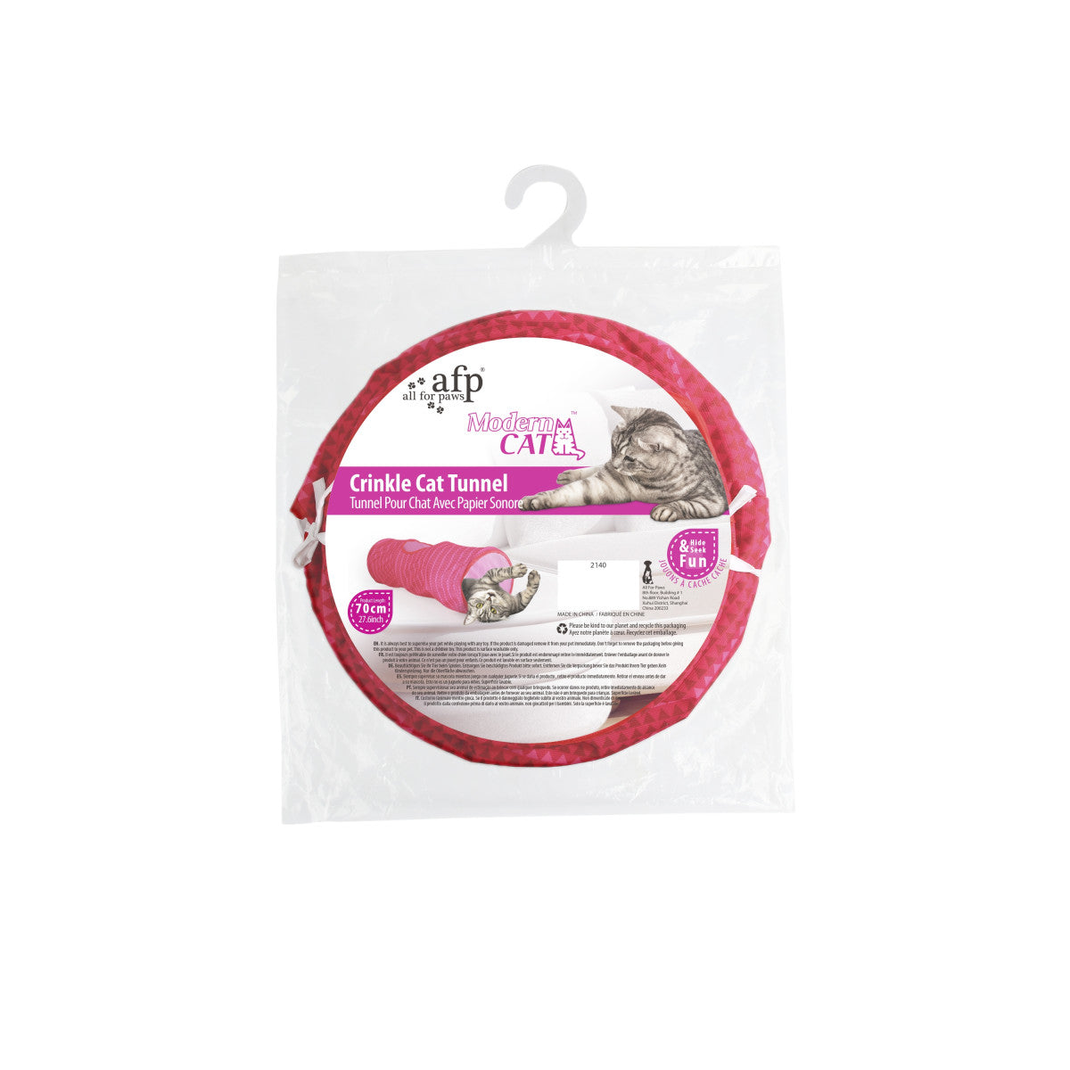 Modern Cat Tunnel Pink