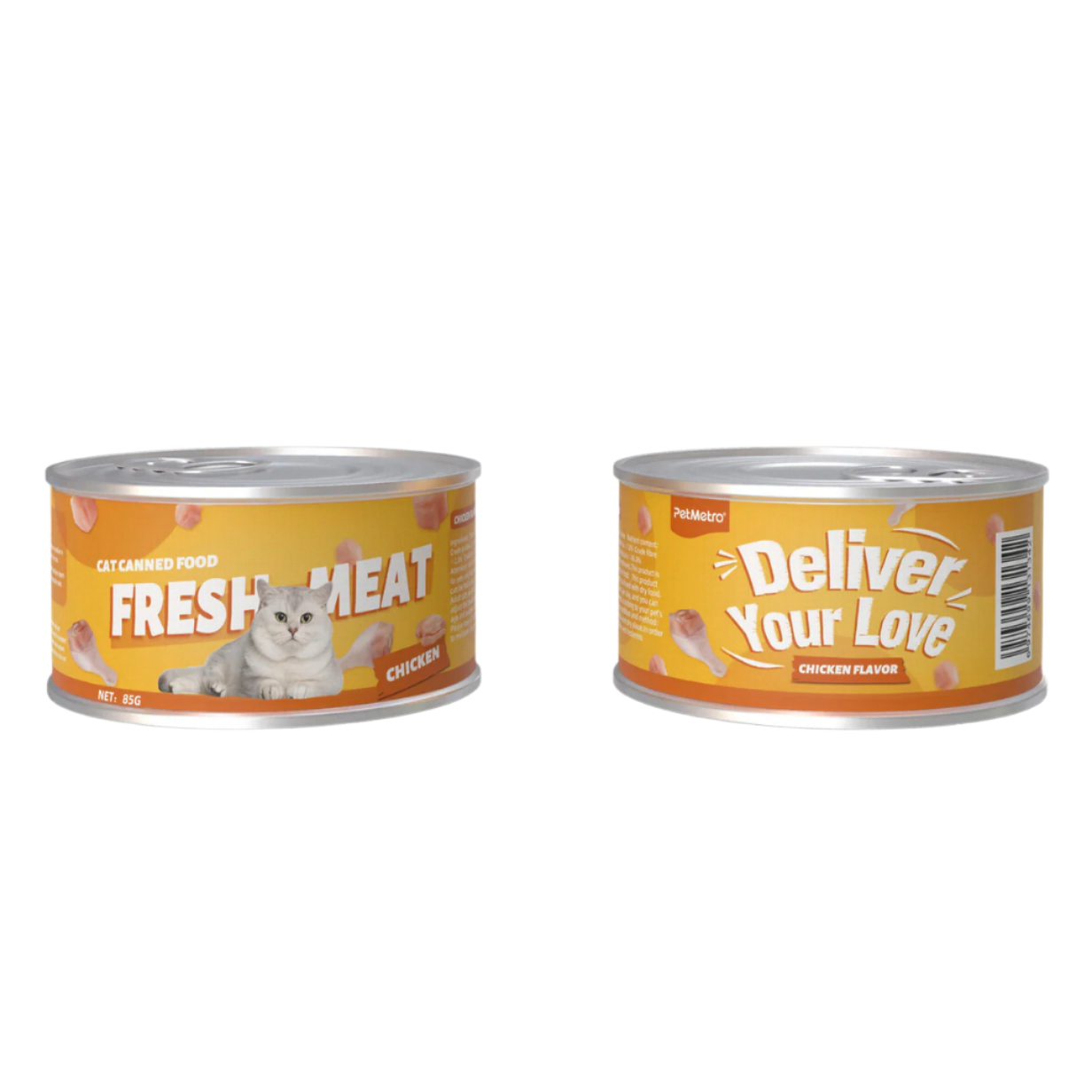 Petmetro Chicken Cat Wet Food Canned 85G,Case Of 24