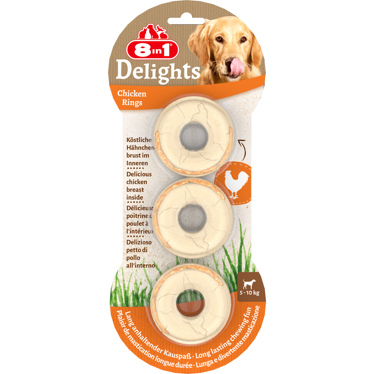 8in1 Delights Chicken Rings 119 g