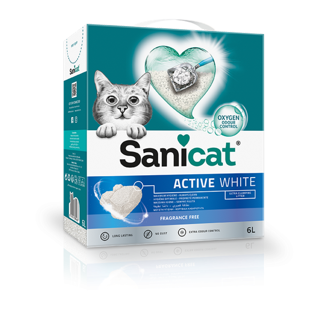 SaniCat Active White Unscented 6 L