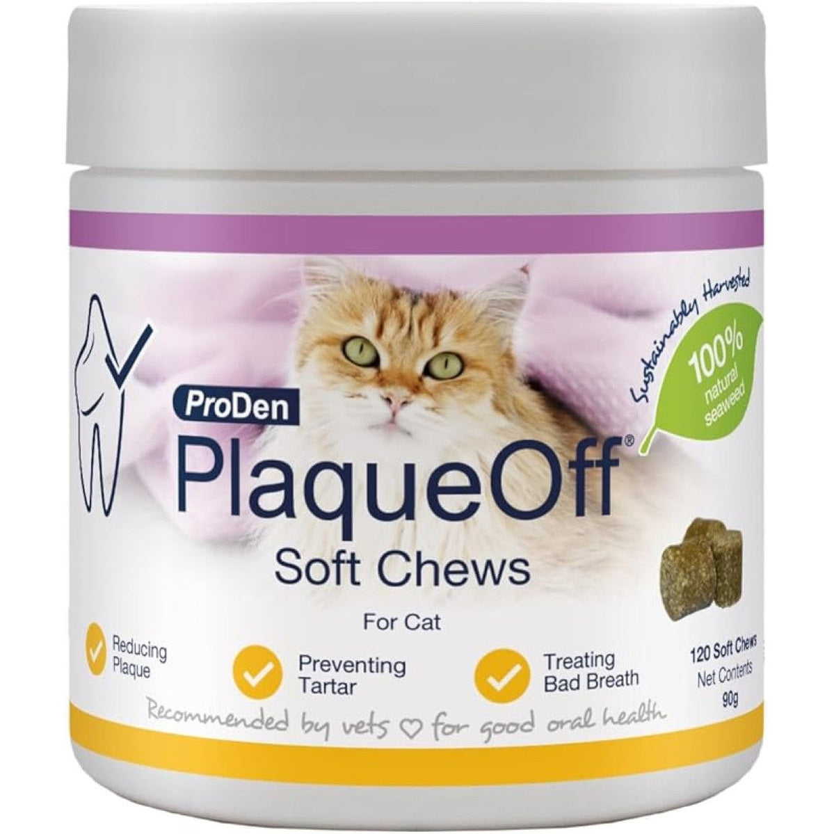 ProDen PlaqueOff Soft Chews for Cats, 120 chews, 90 g