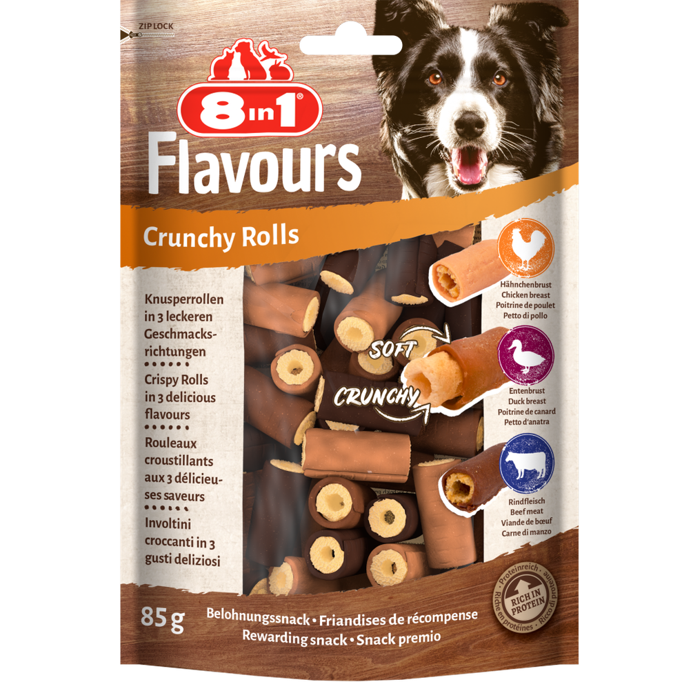 8in1 Flavours Crunchy Rolls 85 g