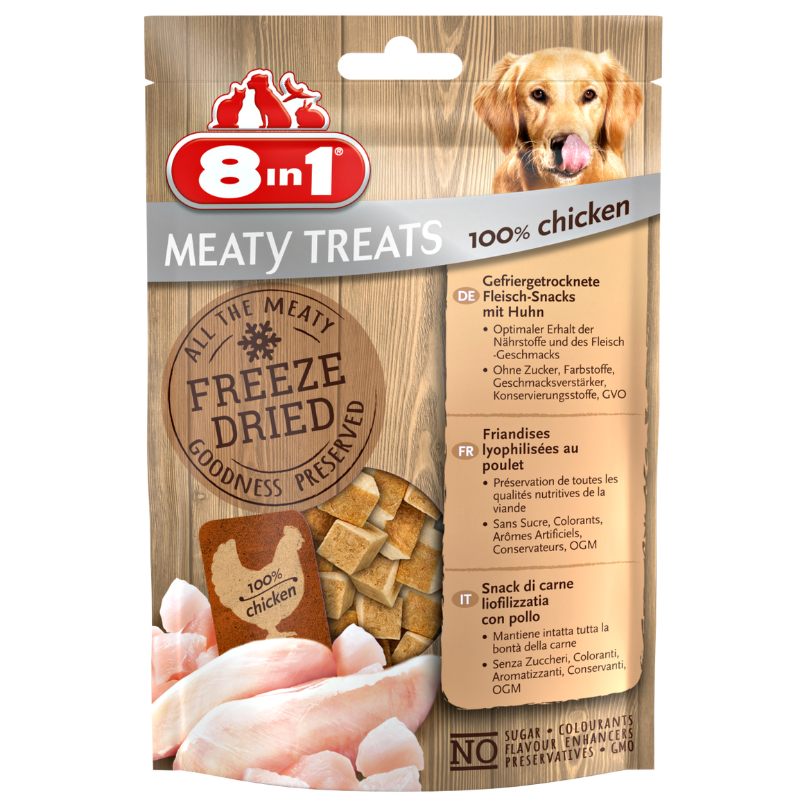 8in1 Meaty Treats Freeze Dried Chicken 50 g