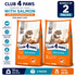 Club 4 Paws Salmon Dry Food for Adult Cat 14Kg Bundle of 2 Pack