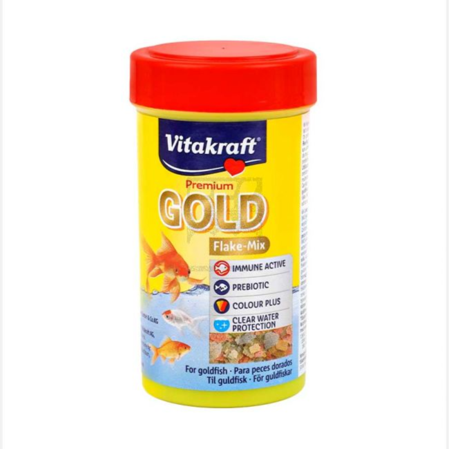 Vitakaraft Fish Vita Gold Flakes Mix 250ML