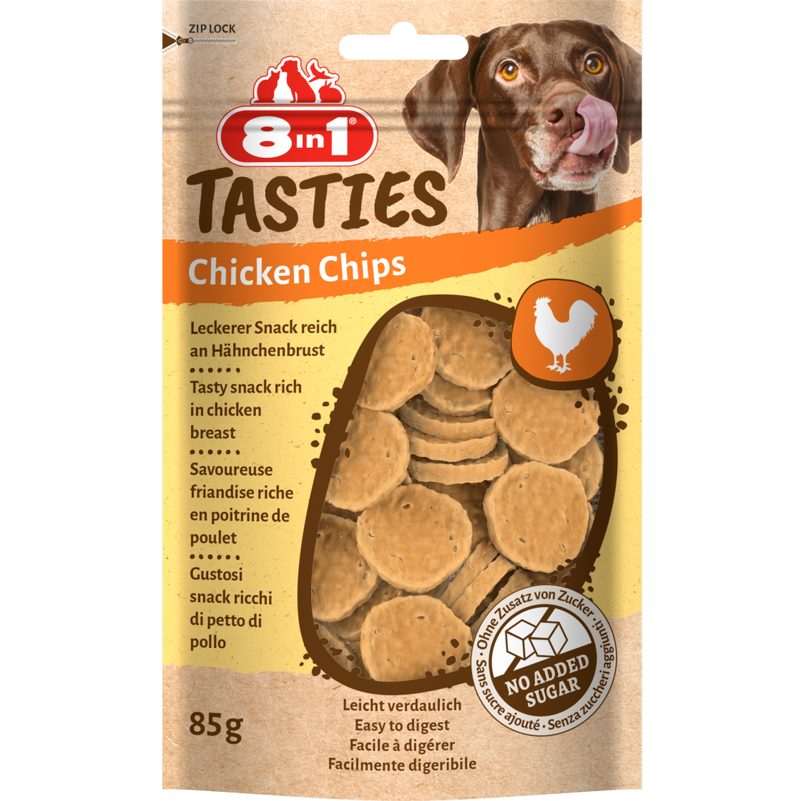 8in1 Tasties Chicken Chips 85 g