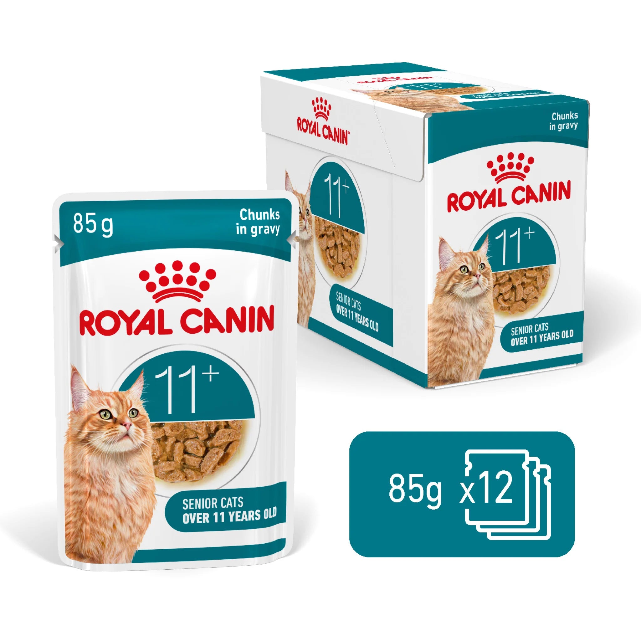 Feline Health Nutrition Ageing 12+ Gravy (Wet Food - Pouches) 12 X 85G