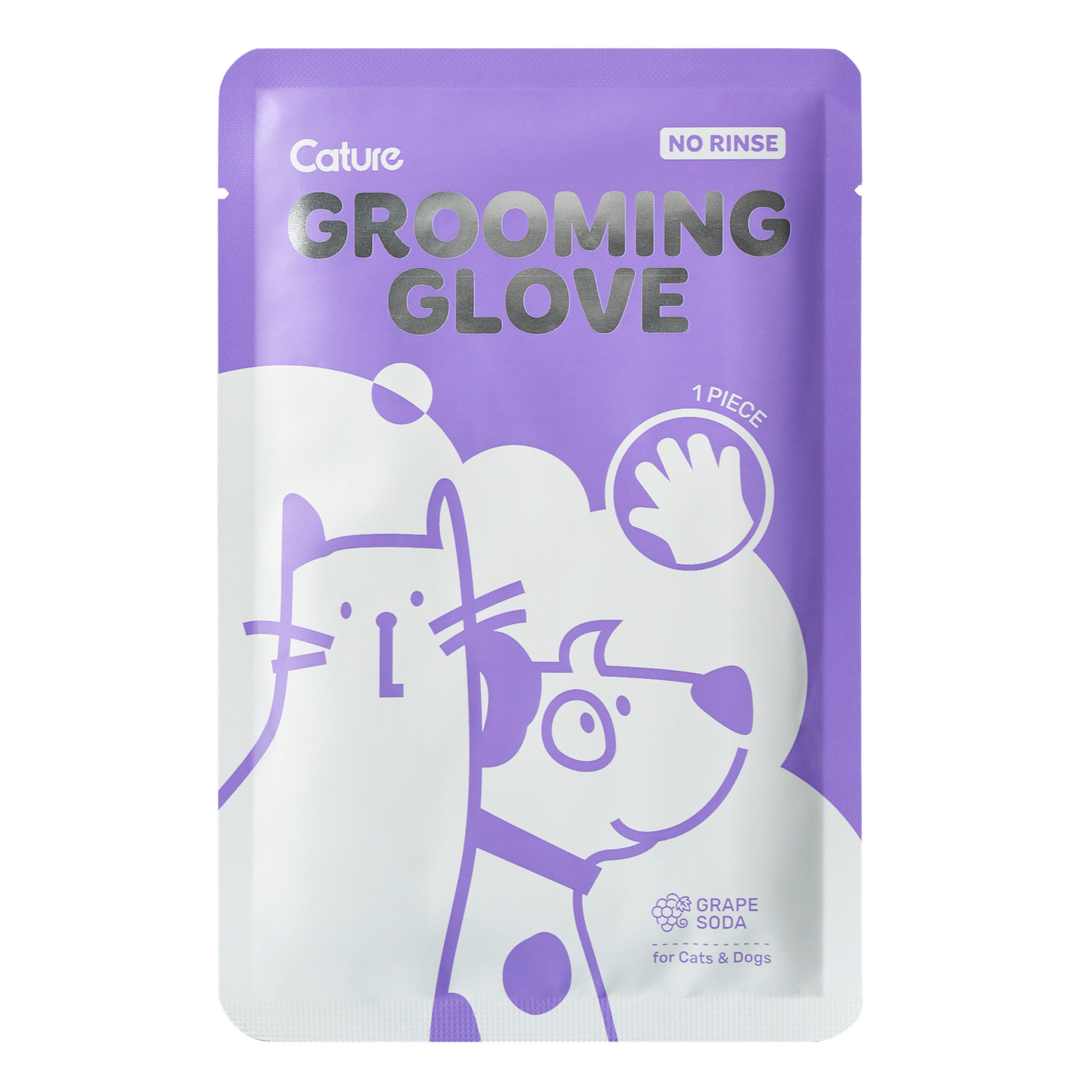 Cature Pet Grooming Gloves 6Pc