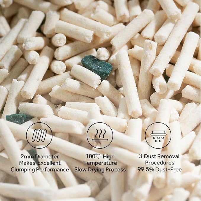 Cature Natural Tofu Clumping Cat Litter With Zeolite 7L