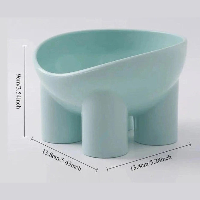 Elephant Leg Elevated Cat Bowl