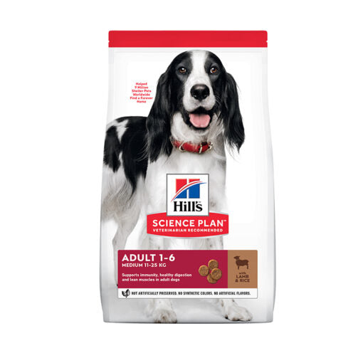 Hill`s Science Plan Medium Adult Dog Food With Lamb & Rice (2.5kg)