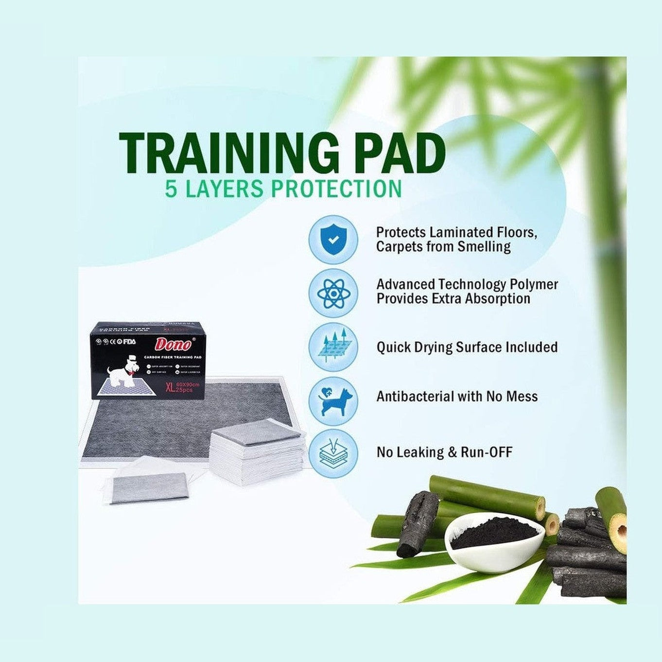 Dono Pet Pads With Carbon Xl 60x90cm 25Pcs
