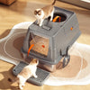 Fully Enclosed Stainless Steel Litter Box with Mat