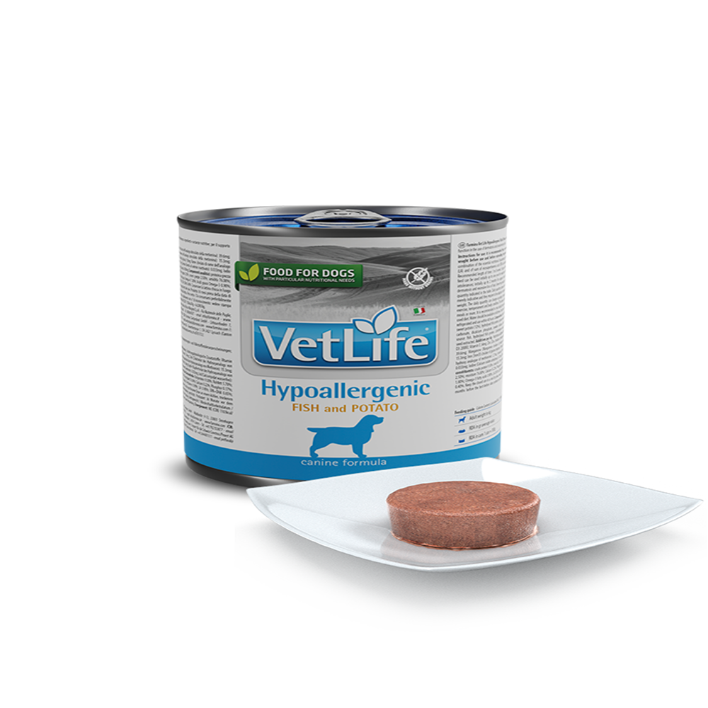 Farmina Vet Life Natural Diet Dog Hypoallergenic Fish & Potato 300gx6pcs