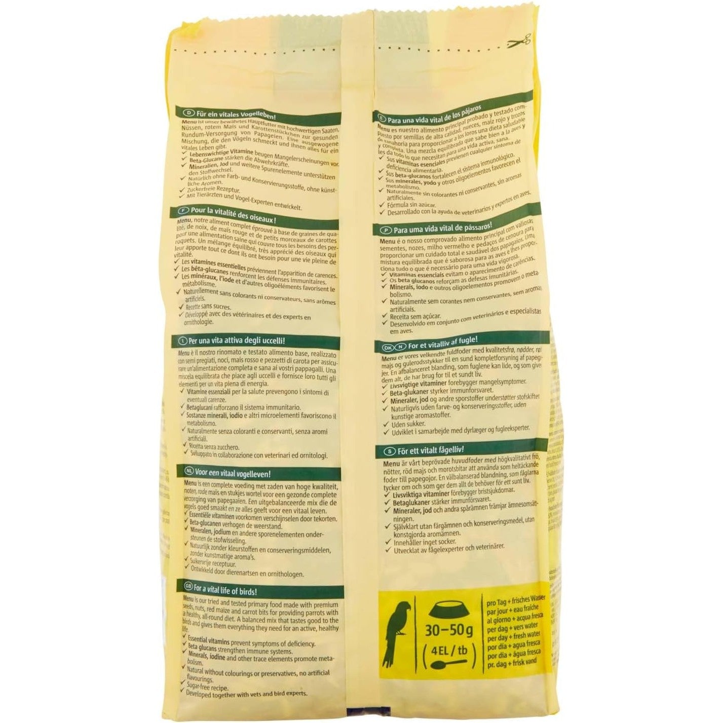 Vitakaraft Parrot Menu Vital 1Kg