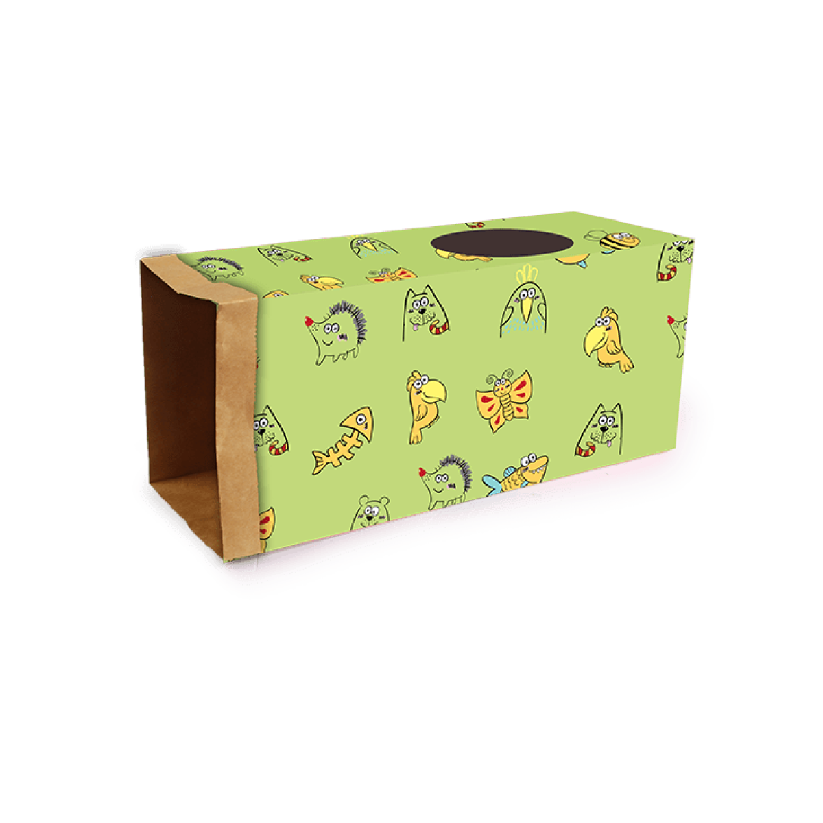 Catoon Kraft Paper Tunnel Green
