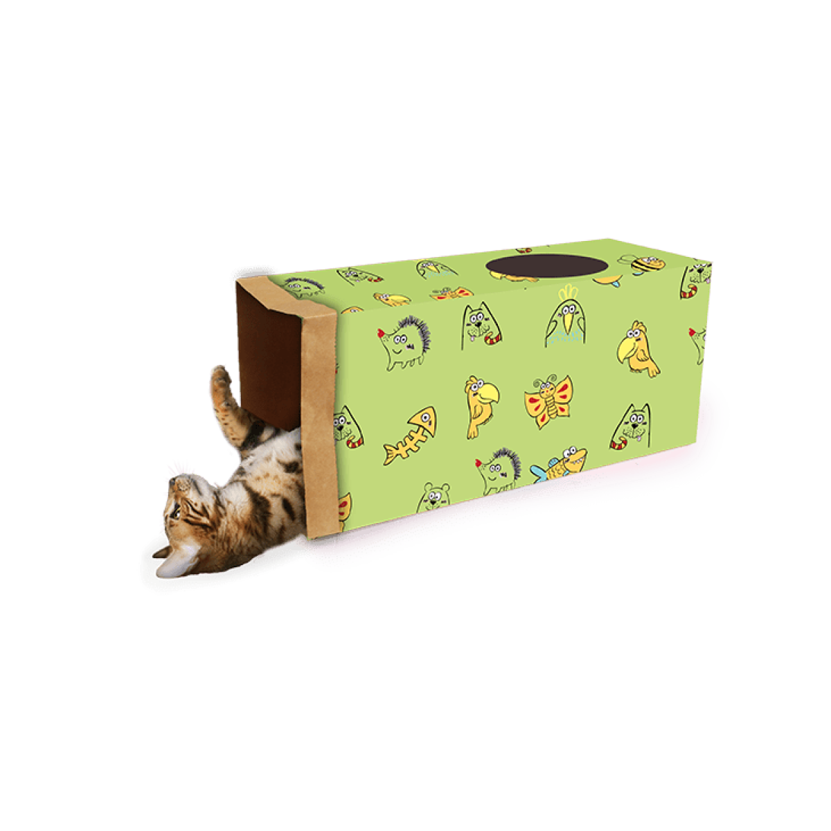 Catoon Kraft Paper Tunnel Green