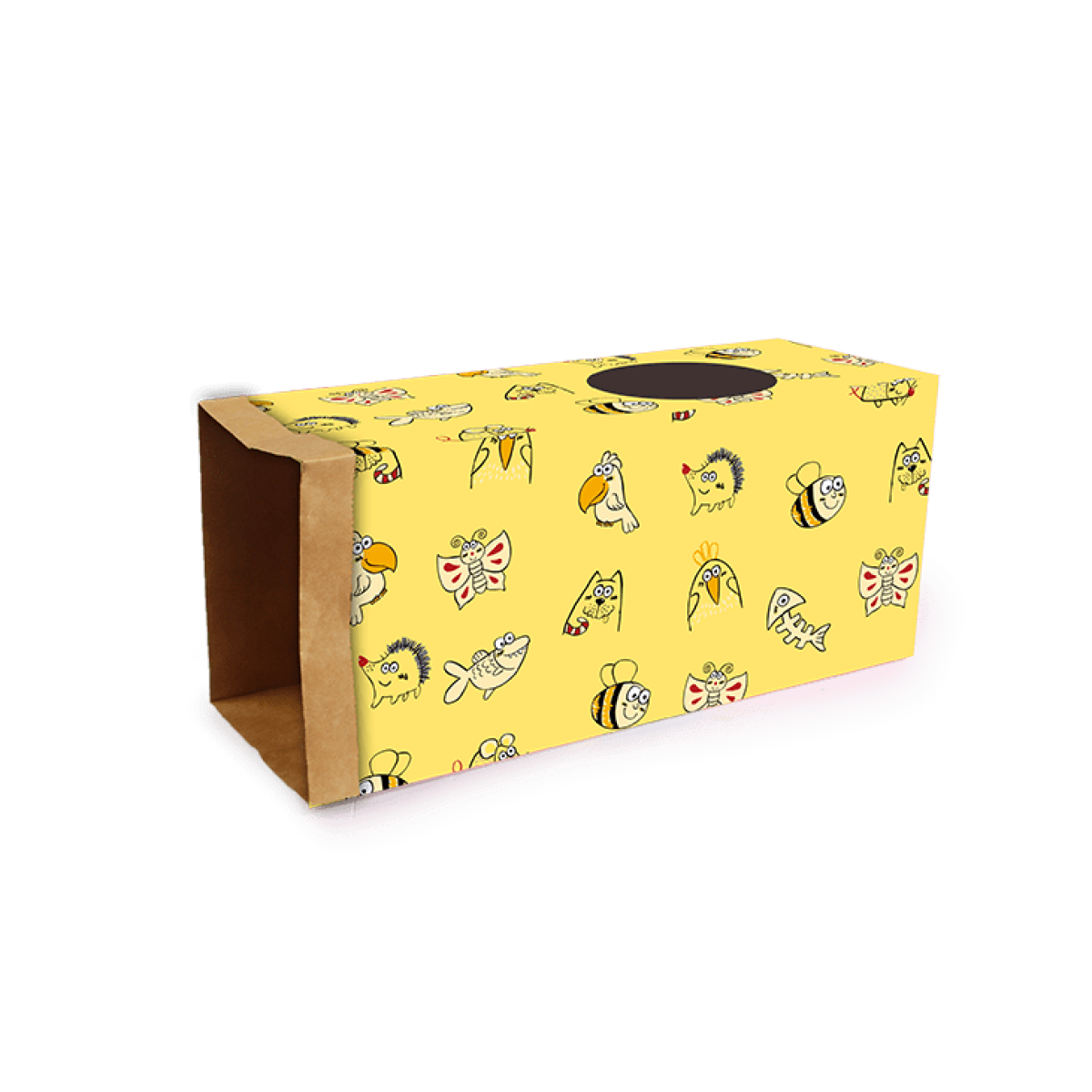 Catoon Kraft Paper Tunnel Yellow