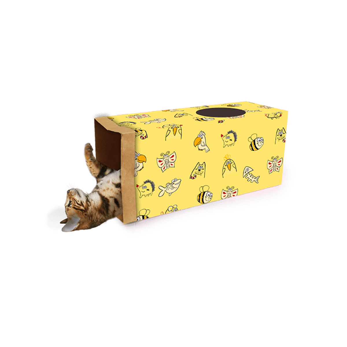 Catoon Kraft Paper Tunnel Yellow