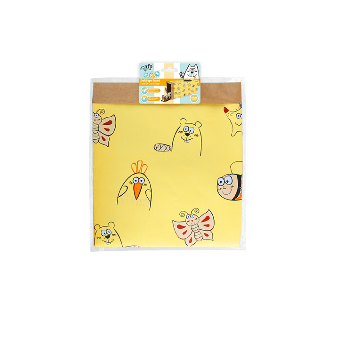 Catoon Kraft Paper Tunnel Yellow
