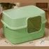 Fully Enclosed Square-Mouth Door Cat Litter Box