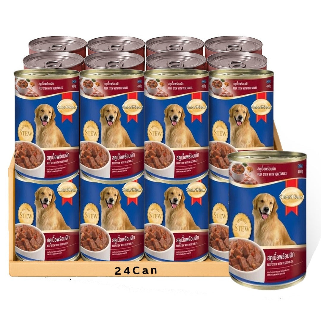 Smartheart Canned Dog Food - Beef Stew With Vegetable 400G,Case Of 24