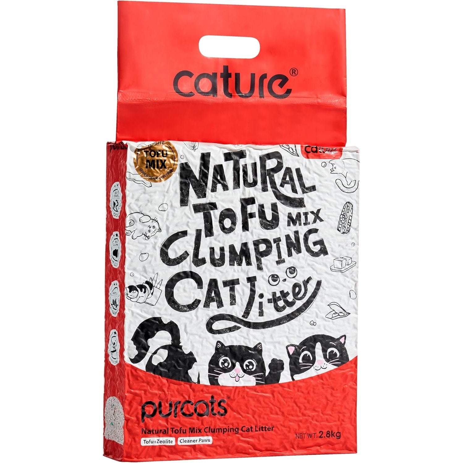 Cature Natural Tofu Clumping Cat Litter With Zeolite 7L