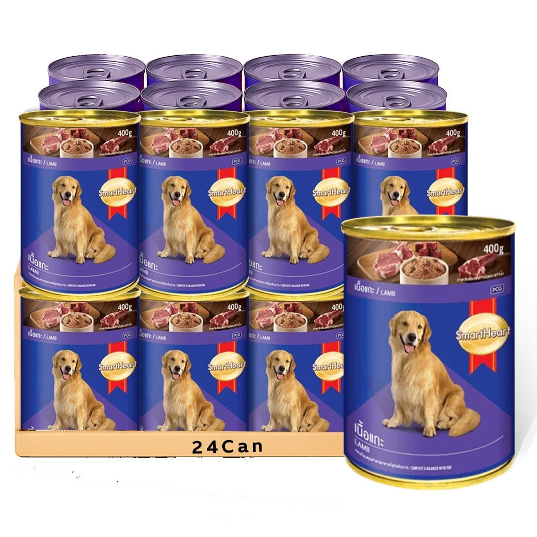 Smartheart Canned Adult Dog Food - Lamb 400G,Case Of 24