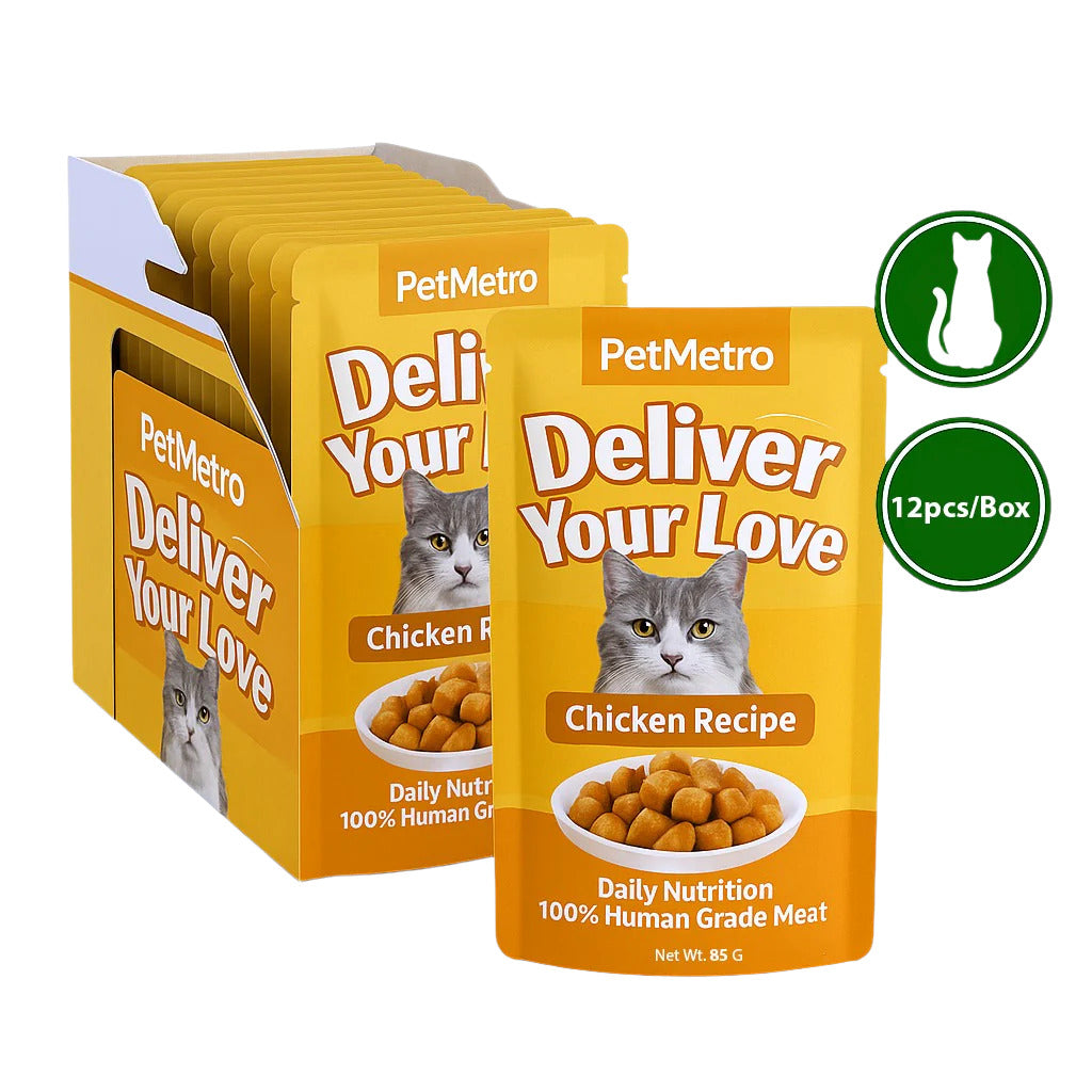 Petmetro Human Grade Pouch Chicken 85G,Pack Of 12