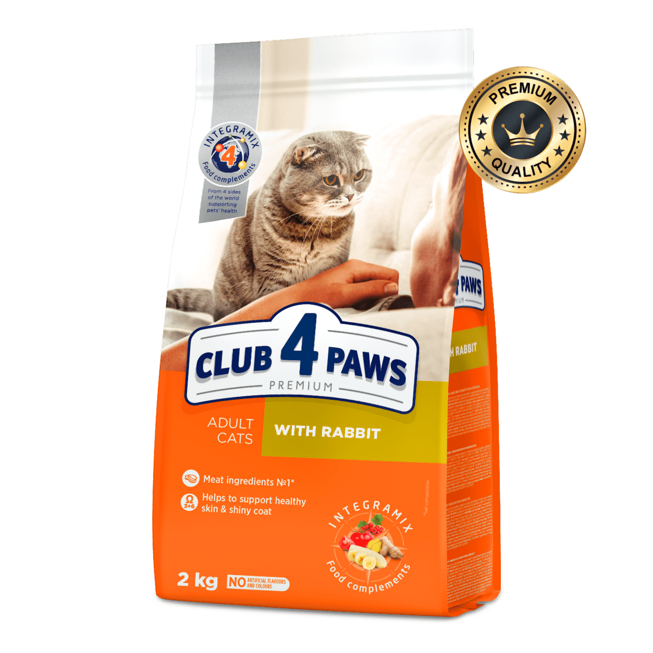CLUB 4 PAWS rabbit Complete dry food for adult cat 2kg