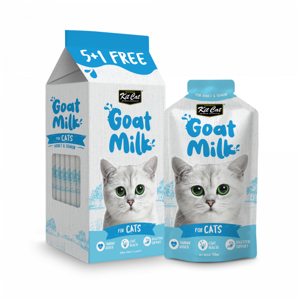 Kit Cat Goat Milk For Cats 300ml (6 X 50ml )