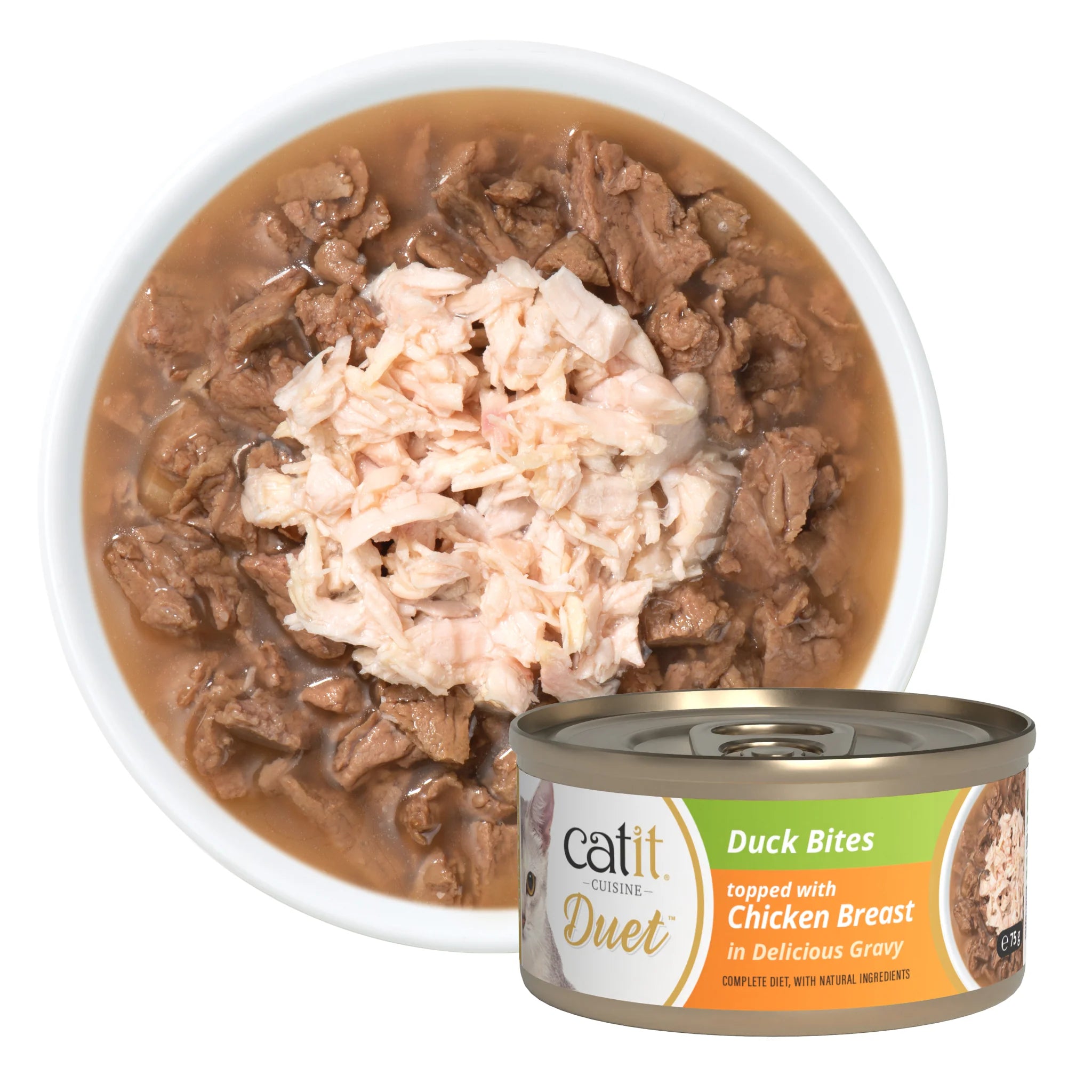 Catit Cuisine Duet, Duck with Chicken 12x75 g