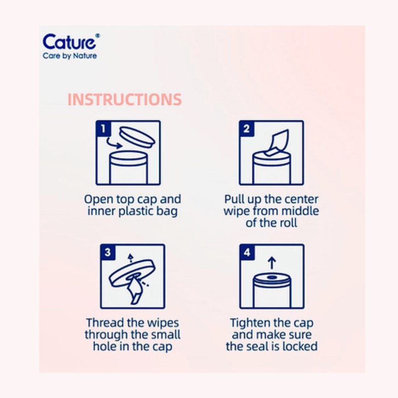 Cature Pet Eye Wipes 100Pc