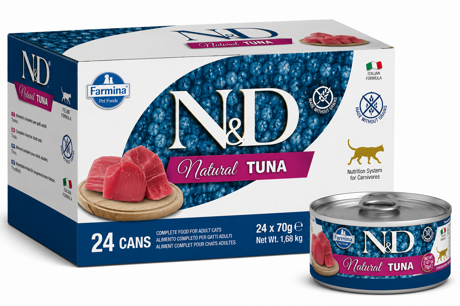Farmina N&D Cat Natural Tuna 70gx24pcs