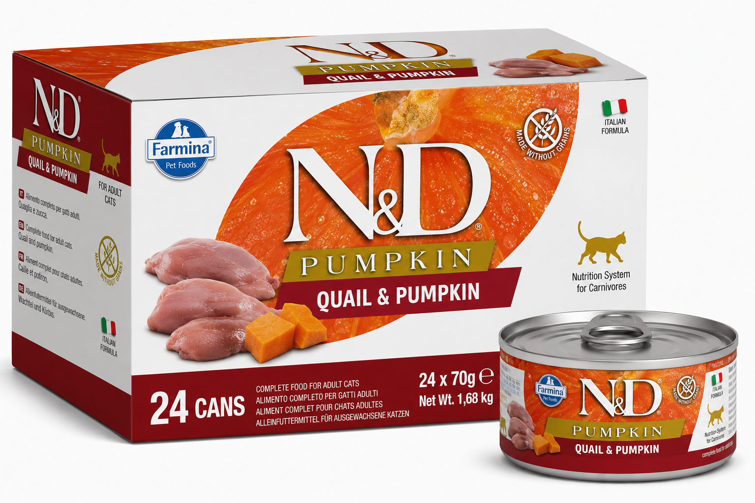Farmina N&D Cat Quail & Pumpkin 70gx24pcs