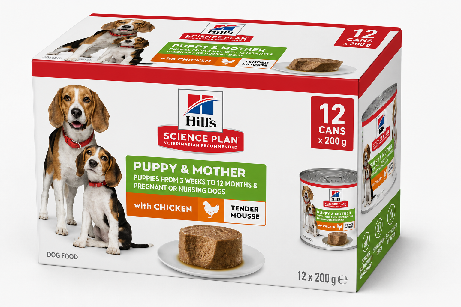 Hills Science Plan Puppy N Mother Mousse With Chicken 12x200g